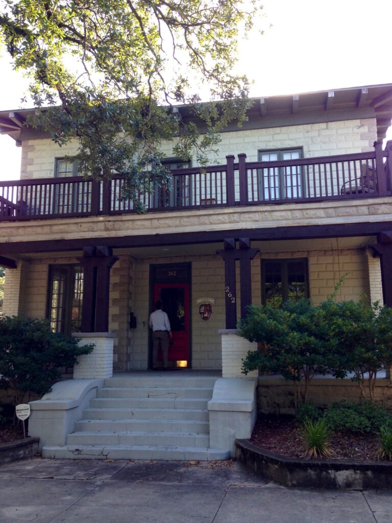 A photo of the writer's 100-year-old house in Alabama after it had been restored.